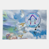 Die Throat Chakra - Symbolträume Geschirrtuch (Horizontal)