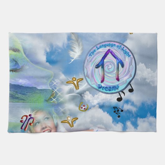 Die Throat Chakra - Symbolträume Geschirrtuch (Horizontal)