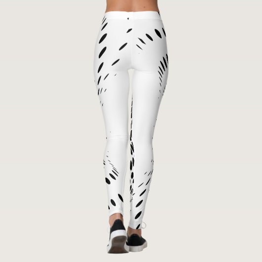 Die Thunder_Cove des Abstrakten Halbtonkreises X Leggings (Rückseite)