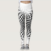 Die Thunder_Cove des Abstrakten Halbtonkreises X Leggings (Vorderseite)