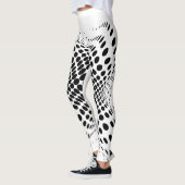 Die Thunder_Cove des Abstrakten Halbtonkreises X Leggings (Links)