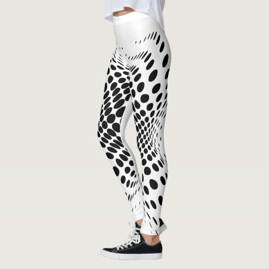 Die Thunder_Cove des Abstrakten Halbtonkreises X Leggings (Links)