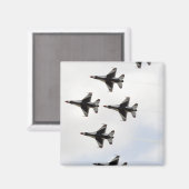 Die Thunderbirds bilden eine 6-Schiff Delta-Format Magnet (Vorderseite/Rückseite)