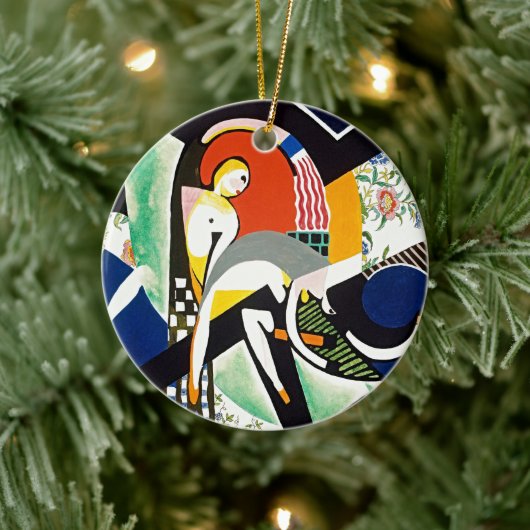 Die Thunderdusche - Eine Symphonie der Retro-Kunst Keramik Ornament (Baum)