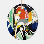 Die Thunderdusche - Eine Symphonie der Retro-Kunst Keramik Ornament (Links)