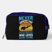 Die Tiefe des Ozeans mit Leidenschaft und Freude u Waschbeutel (Rückseite)