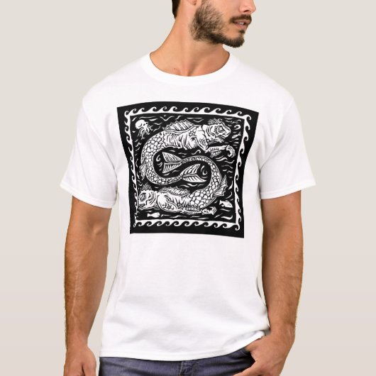 Die tiefe - weißer T - Shirt (Vorderseite)