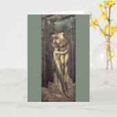 "Die Tiefen des Meeres" von Edward Burne-Jones Karte (Gelbe Blume)