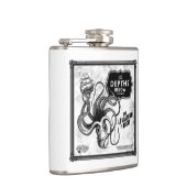 Die Tiefen unter Rum-Vinyl eingewickelter Flasche Flachmann (Rechts)