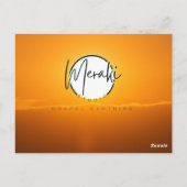 "Die tieferen Unruhen, der lautere" T - Shirt Postkarte (Rückseite)