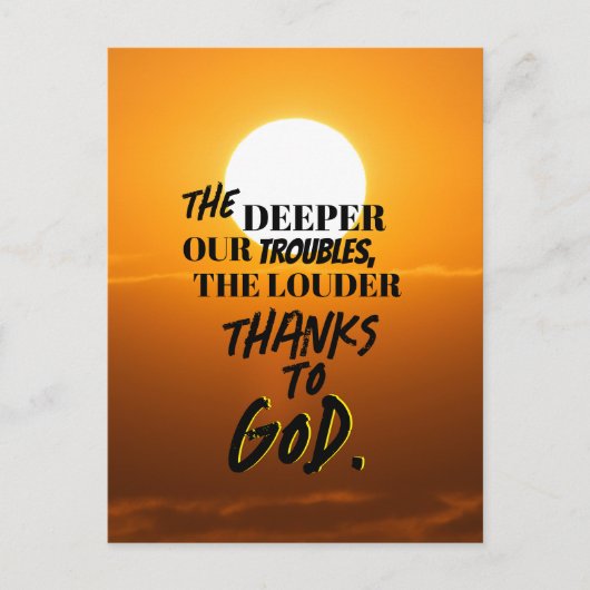 "Die tieferen Unruhen, der lautere" T - Shirt Postkarte (Vorderseite)