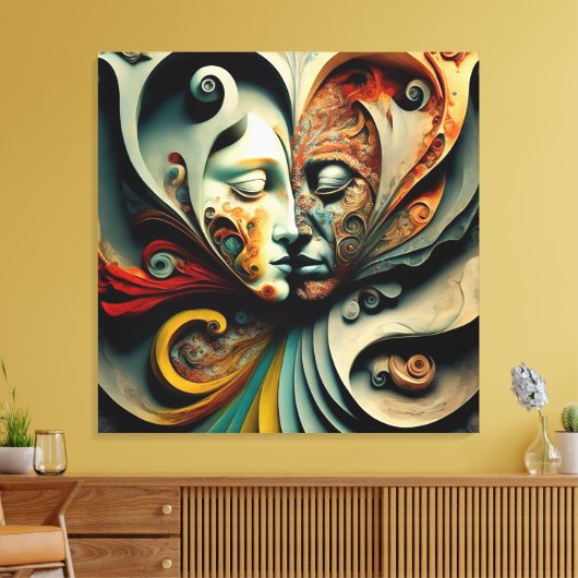 DIE TIEFSTE LIEBE LEINWANDDRUCK (Insitu (Wohnzimmer))