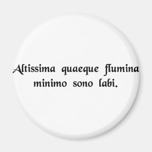 Die tiefsten Flüsse fließen mit dem geringsten Kla Magnet