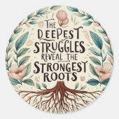 Die tiefsten Kämpfe Runder Aufkleber (Vorderseite)