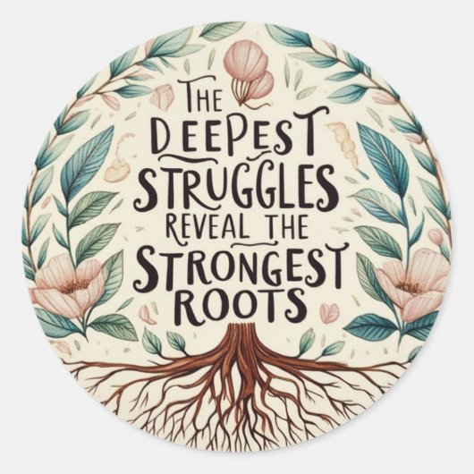 Die tiefsten Kämpfe Runder Aufkleber (Vorderseite)