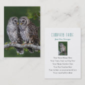 Die Tier-Geschäfts-Karte des abgehaltene Visitenkarte (Vorne/Hinten)