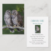 Die Tier-Geschäfts-Karte des abgehaltene Visitenkarte (Vorne/Hinten)