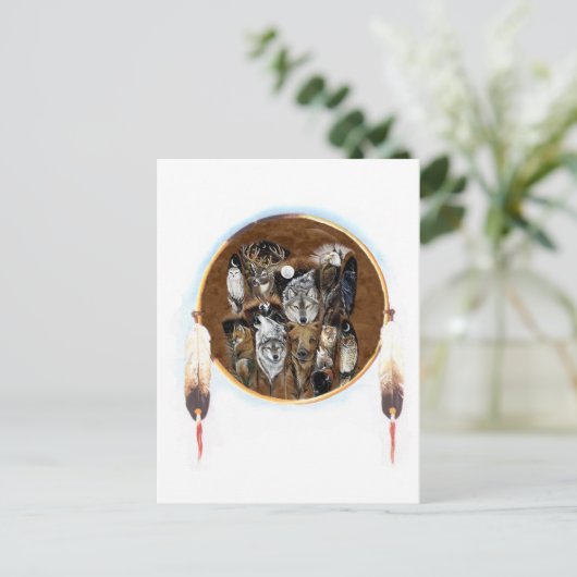 Die Tiere-1 Postkarte (Stehend Vorderseite)