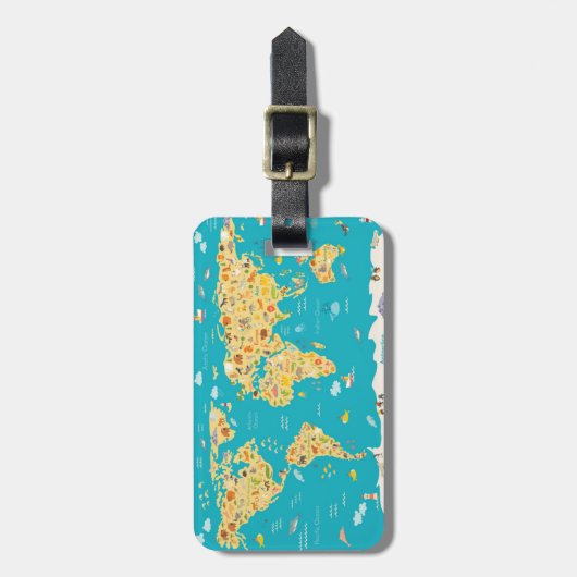 Die Tiere der Welt Gepäckanhänger (Vorderseite vertikal)