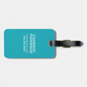 Die Tiere der Welt Gepäckanhänger (Rückseite horizontal)