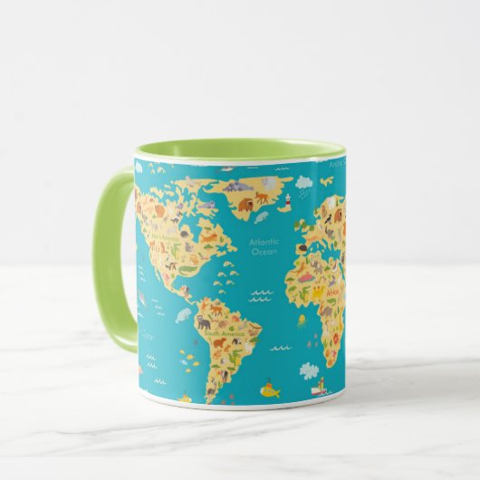 Die Tiere der Welt Tasse (Vorderseite Links)