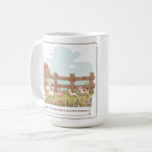 die Tiere des Bauernhofs Kaffeetasse (Vorderseite Links)