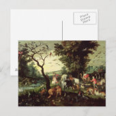 Die Tiere, die in Noahs Arche eindringen Postkarte (Vorne/Hinten)