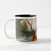 Die Tiere, die Noahs Arche kommen Zweifarbige Tasse (Links)