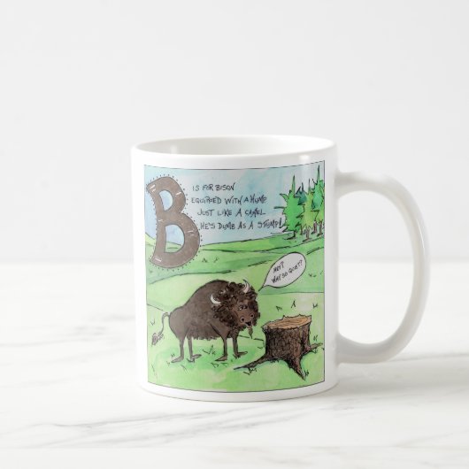 Die Tiere erschrecken mich Kaffeetasse (Rechts)