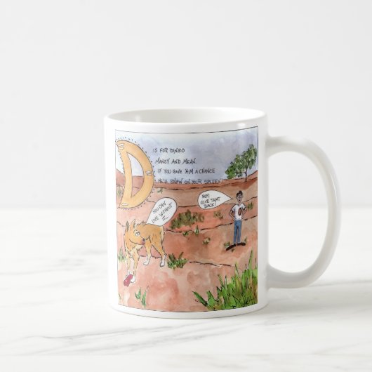 Die Tiere erschrecken mich Kaffeetasse (Rechts)