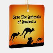 Die Tiere in Australien gerettet Keramikornament (Rechts)