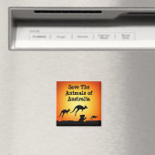 Die Tiere in Australien gerettet Magnet (In Situ (Geschirrspüler))