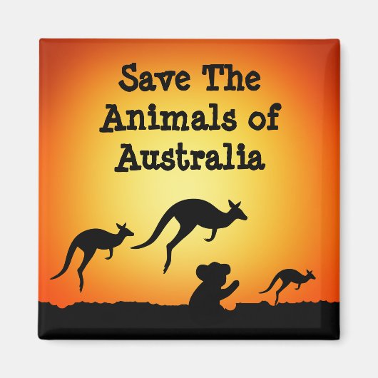 Die Tiere in Australien gerettet Magnet (Vorne)