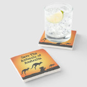 Die Tiere in Australien gerettet Steinuntersetzer (Seitenansicht)