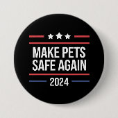 Die Tiere sicher machen Button (Vorderseite)