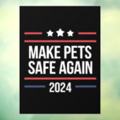 Die Tiere sicher machen Fensteraufkleber (Blatt 3)