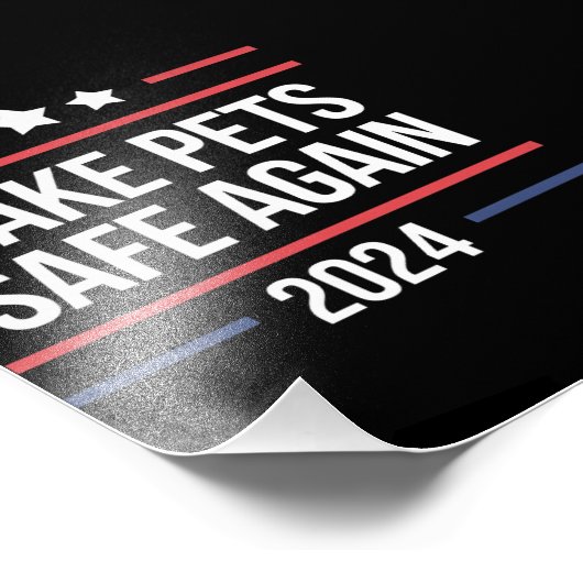 Die Tiere sicher machen Fotodruck (Ecke)