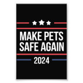 Die Tiere sicher machen Fotodruck (Vorne)