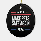Die Tiere sicher machen Keramik Ornament (Links)