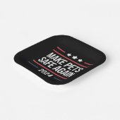 Die Tiere sicher machen Pappteller (Gewinkelt)