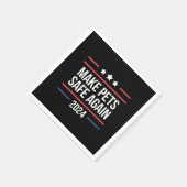 Die Tiere sicher machen Serviette (Ecke)