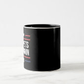 Die Tiere sicher machen Zweifarbige Tasse (Mittel)