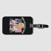 Die Tiere wieder sicher machen Rett unsere Haustie Gepäckanhänger (Vorderseite (Horizontal))