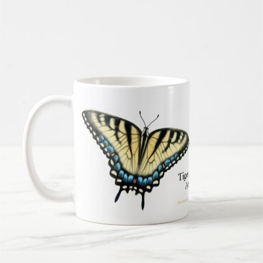 Die Tiger-Frack-Schmetterlings-Tasse Kaffeetasse (Links)
