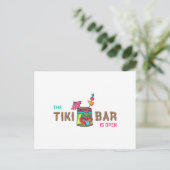 DIE TIKI-BAR IST OFFEN POSTKARTE (Stehend Vorderseite)