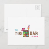 DIE TIKI-BAR IST OFFEN POSTKARTE (Vorne/Hinten)