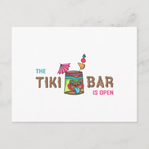 DIE TIKI-BAR IST OFFEN POSTKARTE