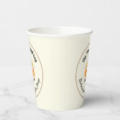 Die Time Traveler Coffee Geschäft Papiertasse Pappbecher (Links)
