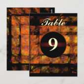 Die Tischnummer der Wall (Vorne/Hinten)