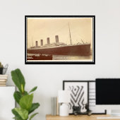 Die Titanic Serie Altes Vintages Foto Poster (Heimbüro)